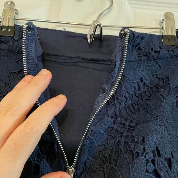 Lulu’s size Large floral crochet lace overlay mini skirt - Picture 6 of 13